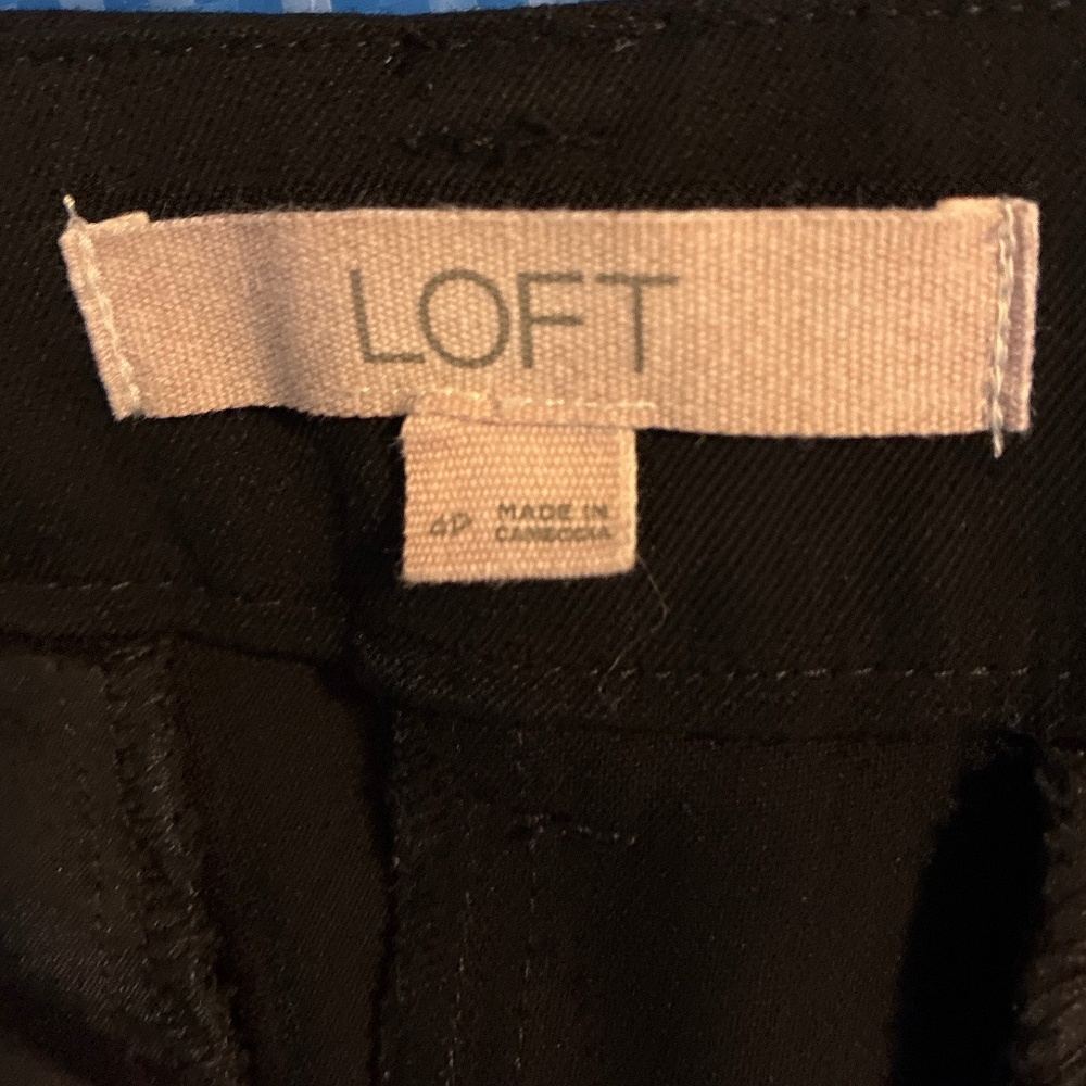 Black Loft work pants (cuffed)